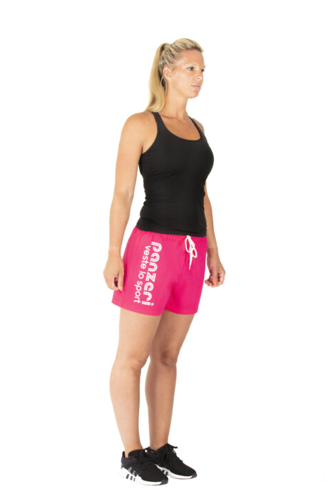 UNI A fuchsia/blanc
