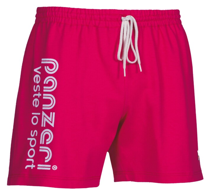 Short Panzeri Uni A fuchsia/blanc