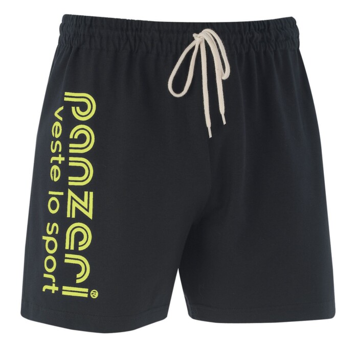 Short Panzeri Uni A noir/jaune fluo