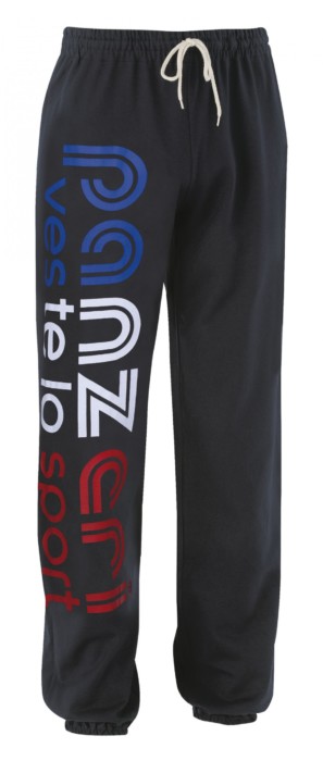 Pantalon Panzeri Uni H noir/bleu blanc rouge