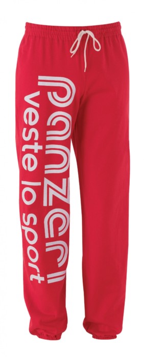 Pantalon Panzeri Uni H rouge/blanc
