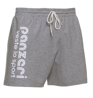 Short Panzeri Uni A gris chiné/blanc