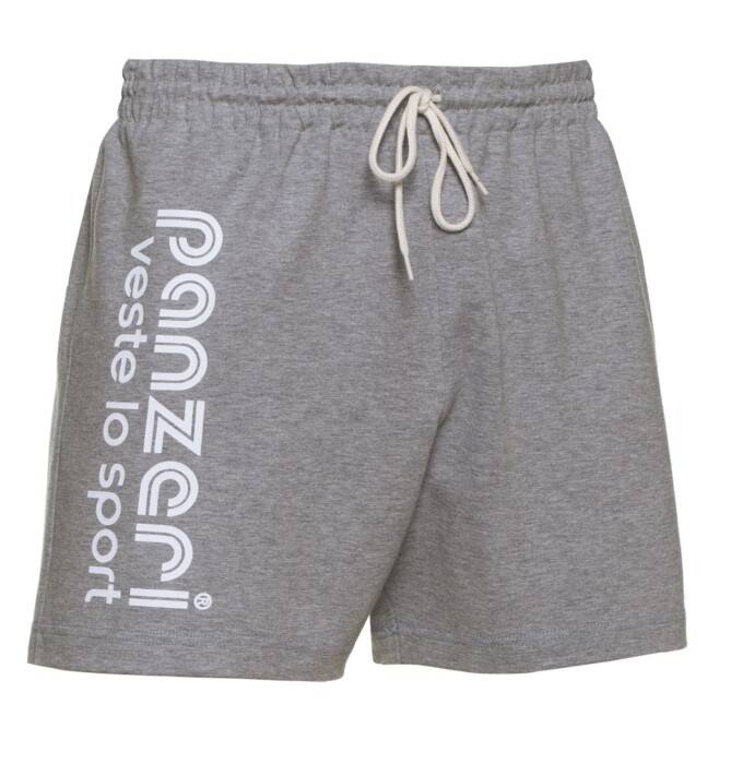 Short Panzeri Uni A gris chiné/blanc