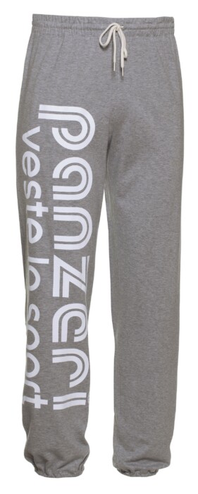 Pantalon Panzeri Uni H gris chiné/blanc