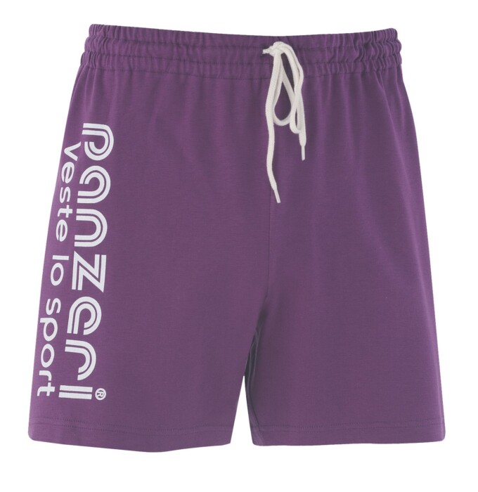 Short Panzeri Uni A violet/blanc