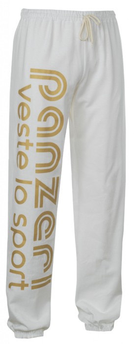 Pantalon Panzeri Uni H blanc/or