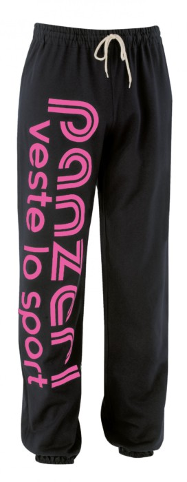 Pantalon Panzeri Uni H noir/rose fluo