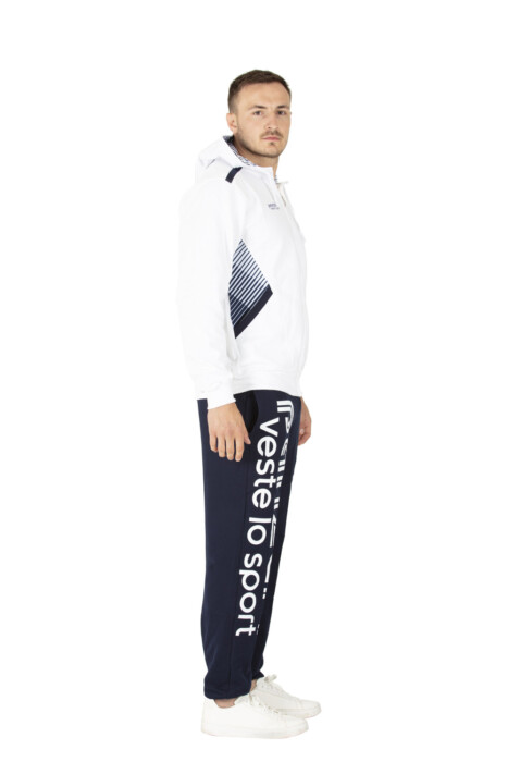 UNI H marine/blanc