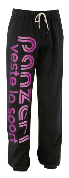 Pantalon Panzeri Uni H noir/fuchsia nacré