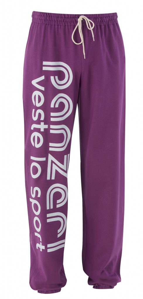 Neuf Pantalon de survêtement Panzeri Uni h violet jersey pant Violet 60886 