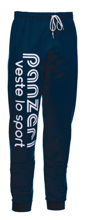 Jogging Slim Panzeri UNI T marine/blanc