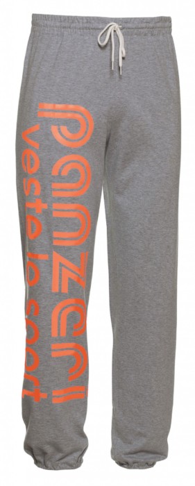 Pantalon Panzeri Uni H gris chiné/orange fluo