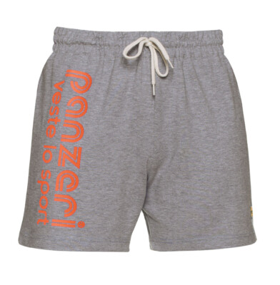 Short Panzeri Uni A gris chiné/orange fluo