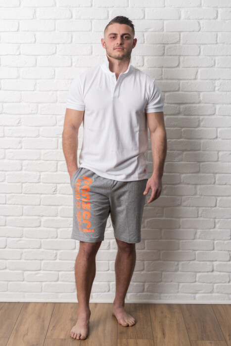 PARK B gris chiné/orange fluo