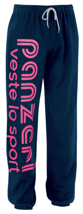 Pantalon Panzeri Uni H bleu marine/fuchsia