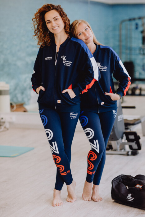 Leggings Panzeri Joy T OFFICIEL FFD 2022 - Bleu Marine / Bleu Blanc Rouge - Promo – Image 2