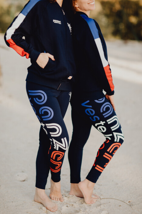 Leggings Panzeri Joy T OFFICIEL FFD 2022 - Bleu Marine / Bleu Blanc Rouge - Promo – Image 4