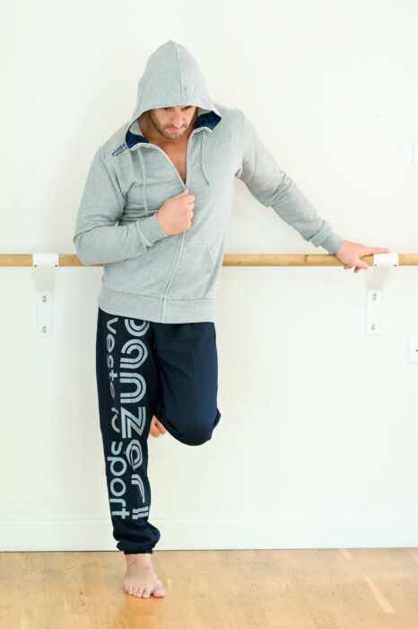 Pantalon Jogging Panzeri Uni H - Bleu marine / Gris - Promo – Image 2