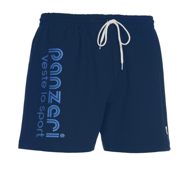 SHORT UNI A PANZERI MARINE BLEU NACRE