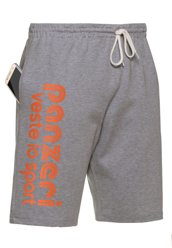 Bermuda Femme - Park B - Gris Chine / Orange Fluo