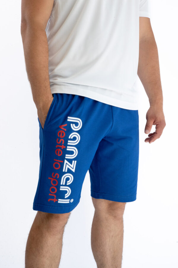 Bermuda Homme - Park B - Bleu France / Blanc Rouge