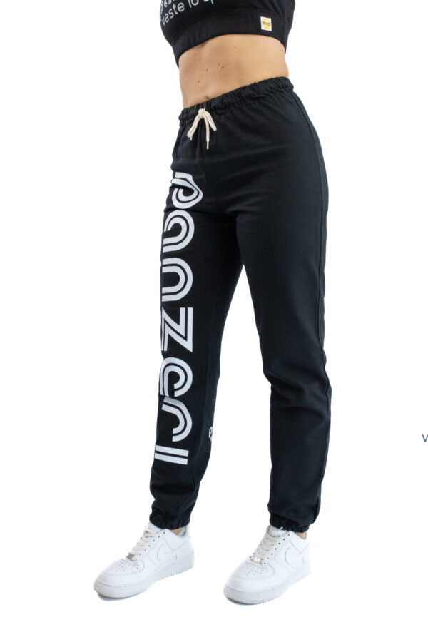 Jogging Femme - Uni H - Noir / Blanc – Image 3