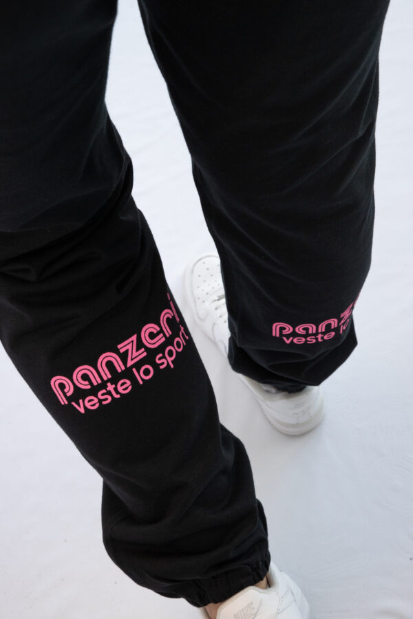 Jogging Femme - Uni H - Noir / Rose Fluo – Image 6