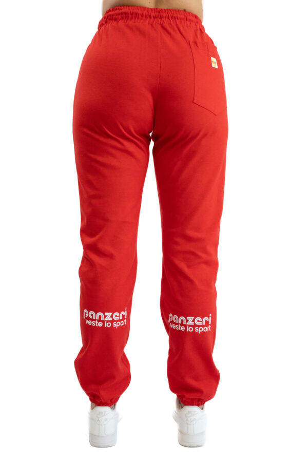 Jogging Femme - Uni H - Rouge / Blanc – Image 5