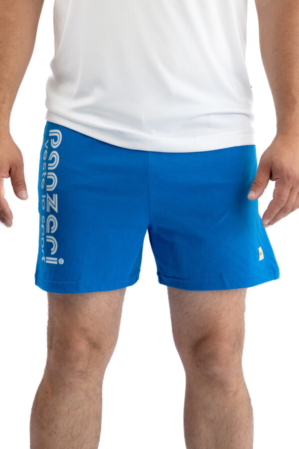 Short Homme - Uni A - Bleu Roi / Blanc – Image 4