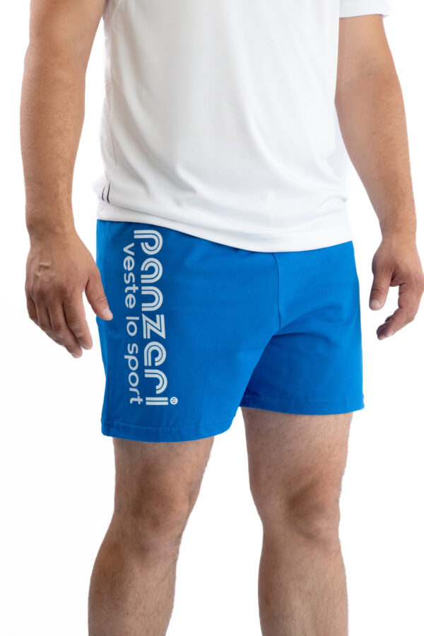 Short Homme - Uni A - Bleu Roi / Blanc