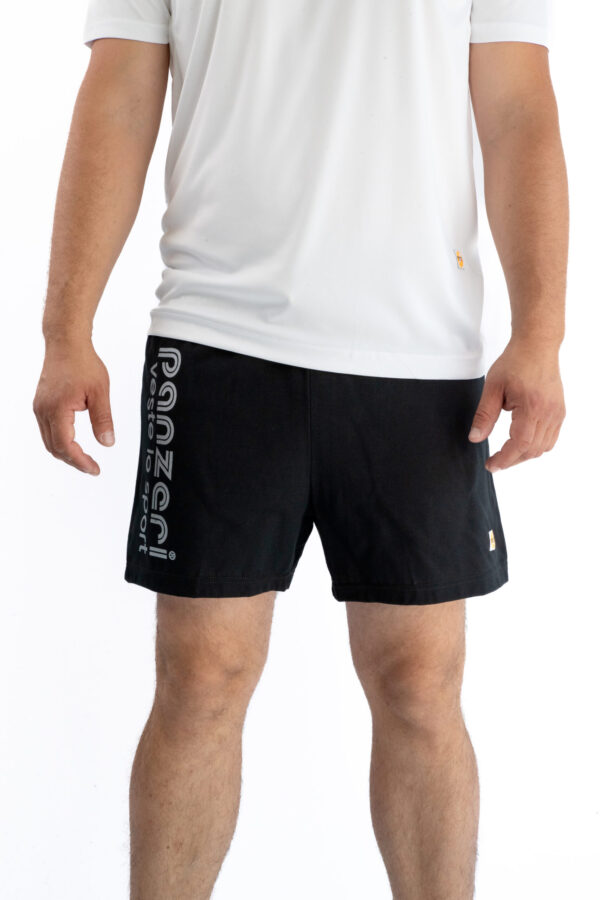 Short Homme - Uni A - Noir / Argent – Image 4