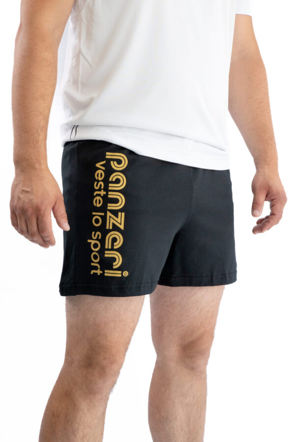 Short Homme - Uni A - Noir / Or