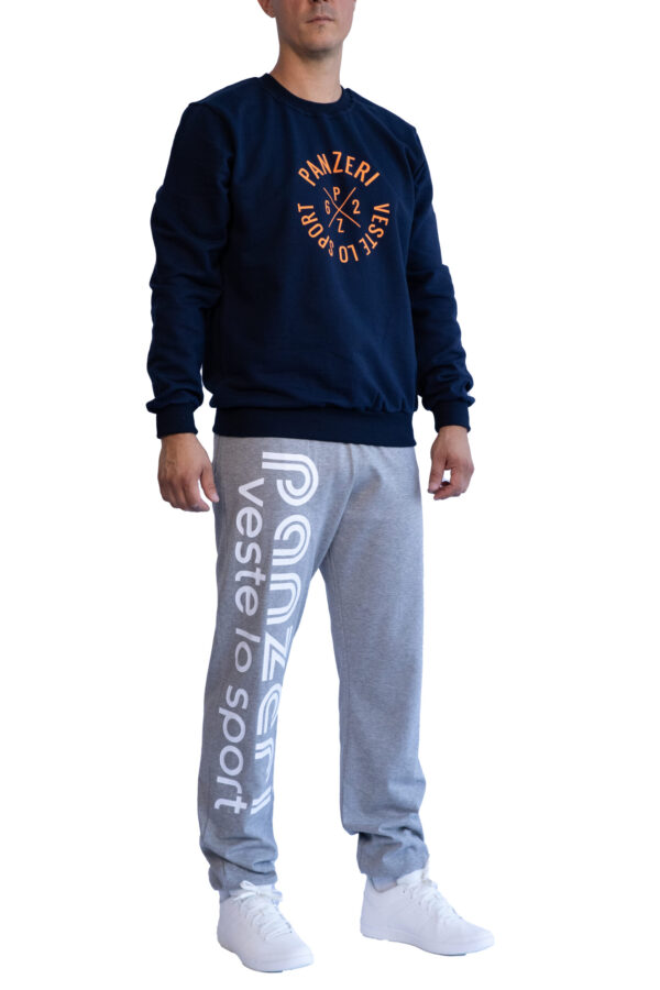 Sweat Homme - Easy K - Bleu Marine / Orange – Image 5