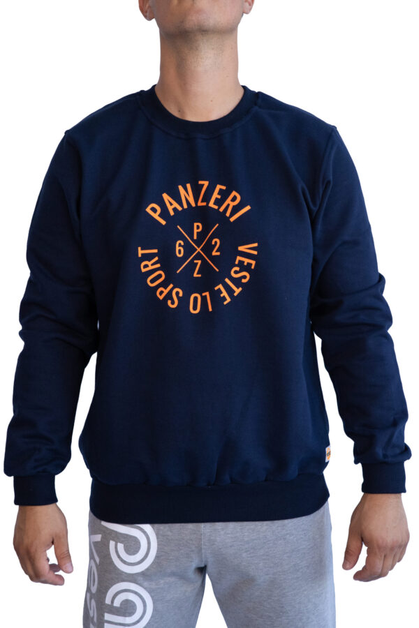 Sweat Homme - Easy K - Bleu Marine / Orange – Image 4