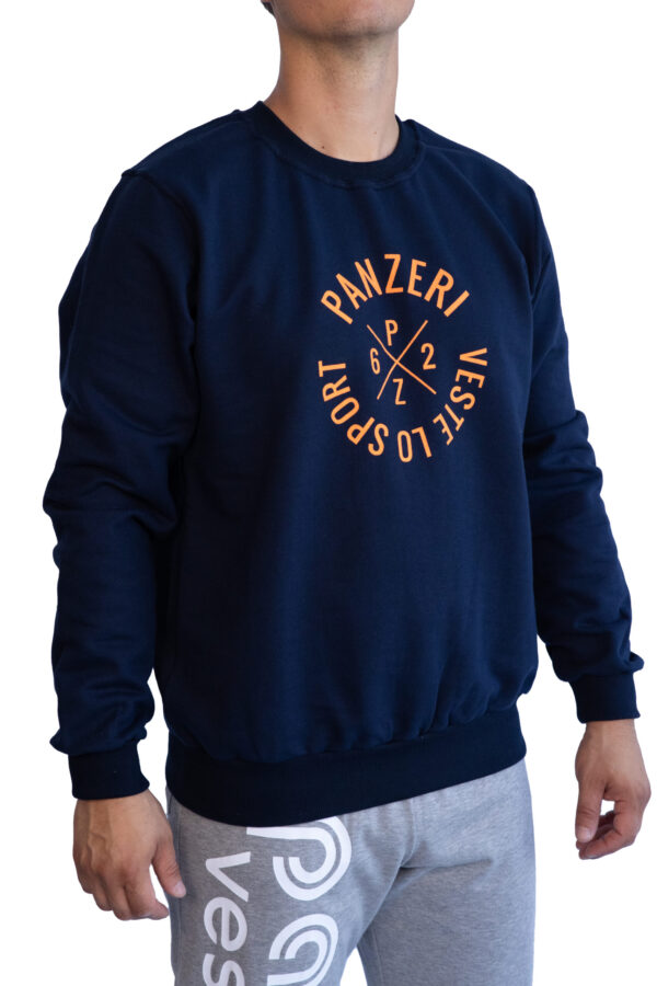 Sweat De Sport Homme - Easy K - Bleu Marine / Orange