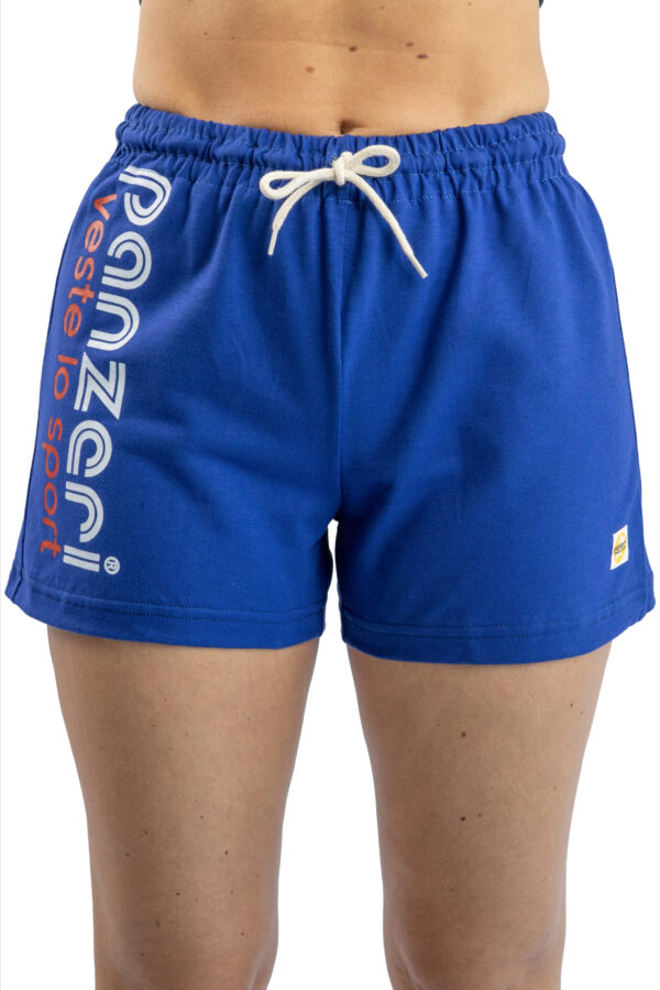 Short Femme - Uni A - Bleu France / Blanc Rouge – Image 4