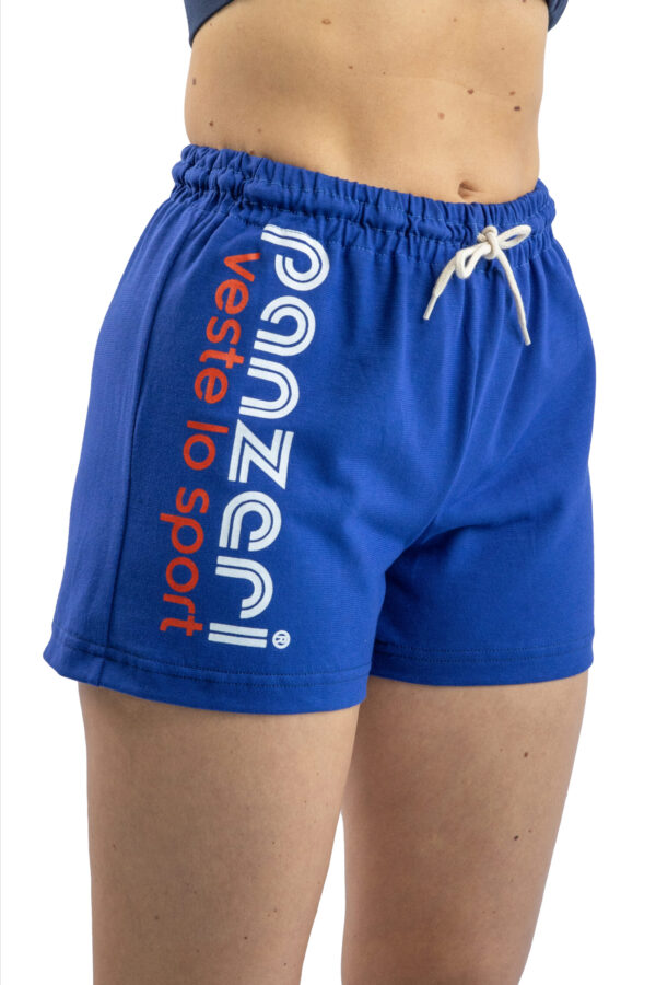 Short Femme - Uni A - Bleu France / Blanc Rouge