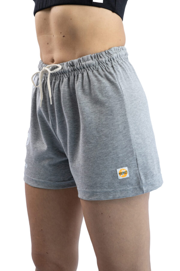 Short Femme - Uni A - Gris Chiné / Orange Fluo – Image 5