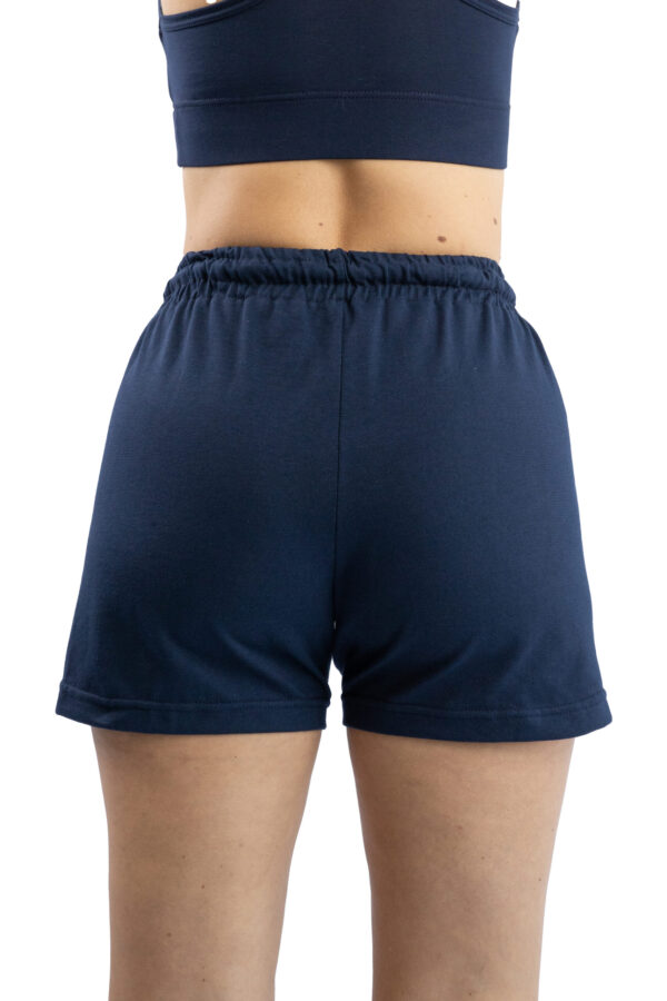 Short Femme - Uni A - Bleu Marine / Fuchsia – Image 3