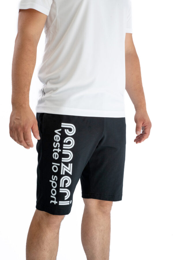 Bermuda Homme - Park B - Noir / Blanc