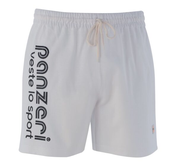 Short Mixte - Uni A - Blanc / Noir – Image 3