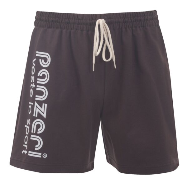 Short Mixte - Uni A - Chocolat / Blanc