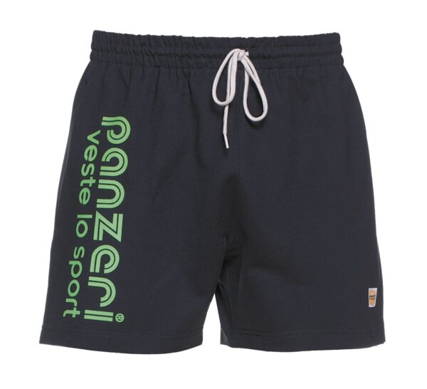 Short Mixte - Uni A - Noir / Vert Fluo
