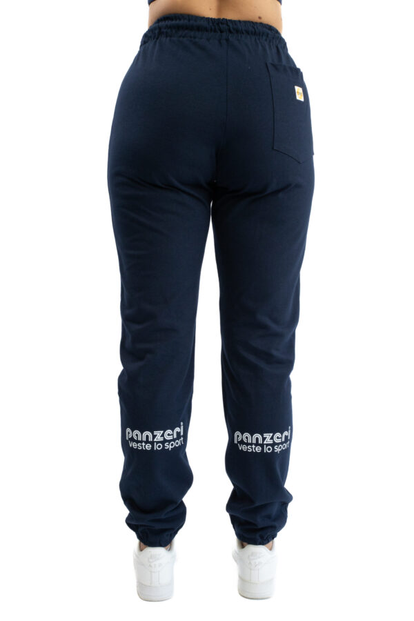 Jogging Femme - Uni H - Bleu Marine / Blanc – Image 4