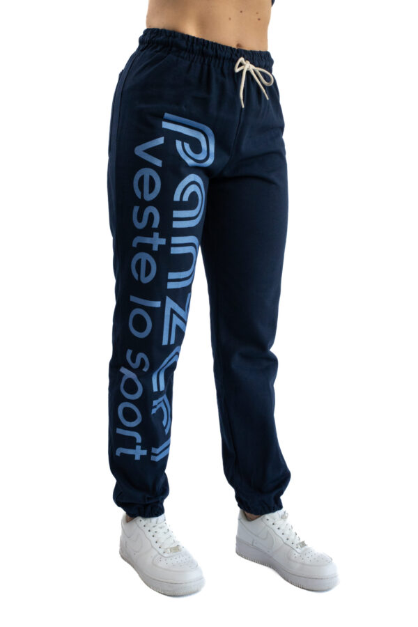 Jogging Femme - Uni H - Bleu Marine / Bleu Nacré