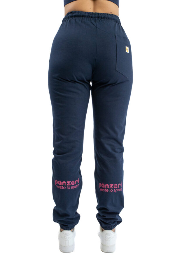 Jogging Femme - Uni H - Bleu Marine / Fuchsia – Image 5