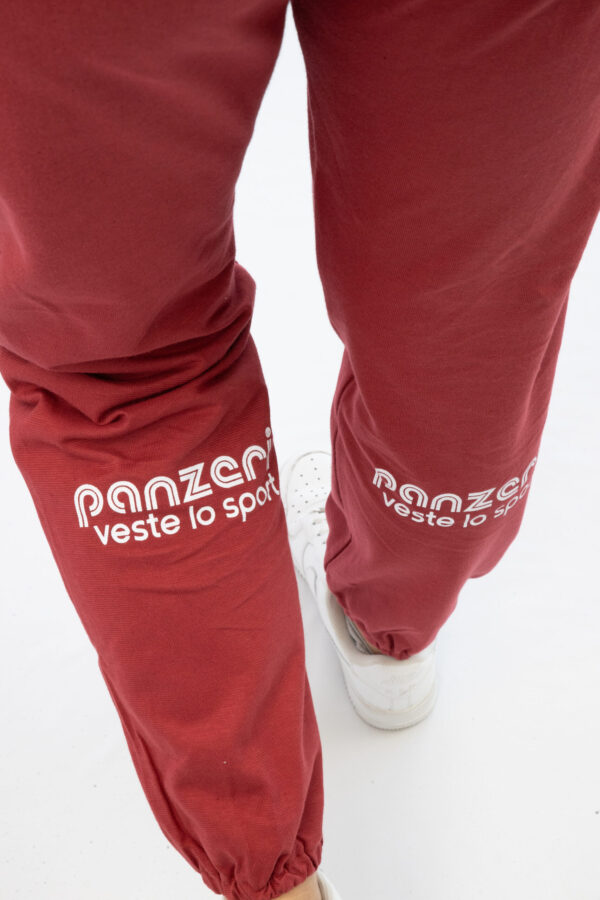 Jogging Femme - Uni H - Bordeaux / Blanc – Image 7