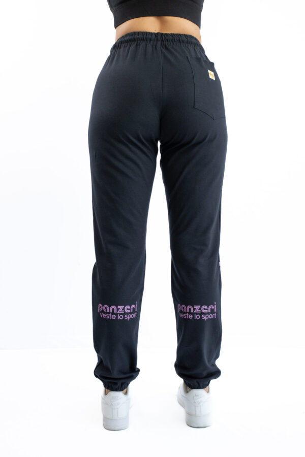 Jogging Femme - Uni H - Noir / Fuchsia Nacrée – Image 5