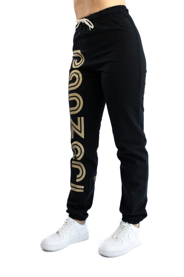 Jogging Femme - Uni H - Noir / Or – Image 3