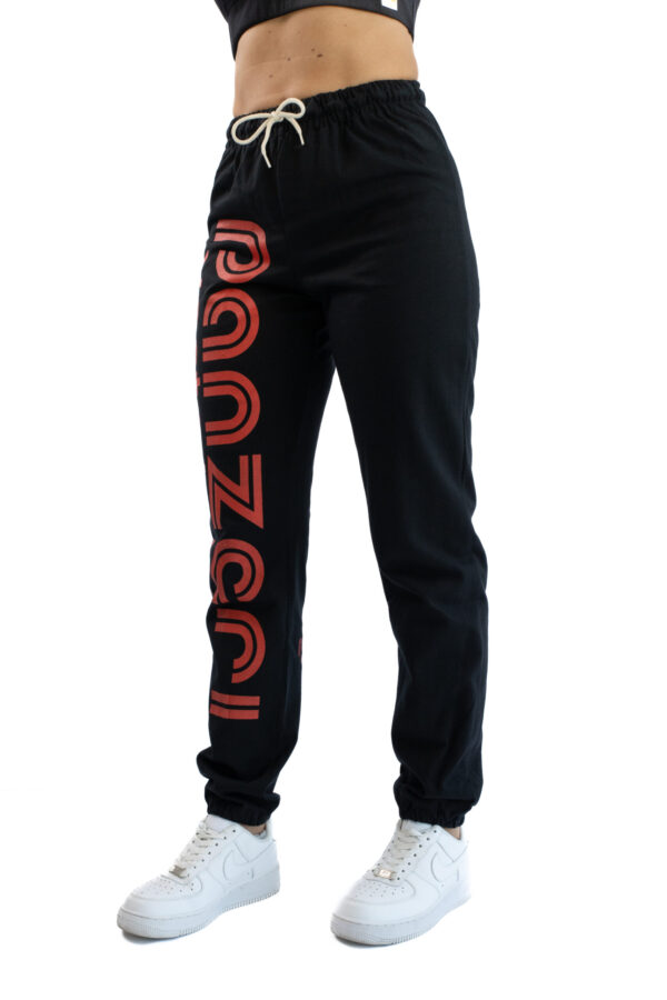 Jogging Femme - Uni H - Noir / Rouge – Image 3